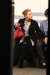 Jessica Chastain Going to the Subway in New York City, May 2015