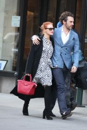 Jessica Chastain Going to the Subway in New York City, May 2015