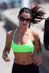Jessica Lowndes Booty in Leggings - Out For a Run in France, May 2015