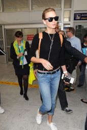 Karlie Kloss - Airport in Nice, France, May 2015