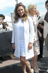Kelly Brook All in White - Out in Cannes, May 2015