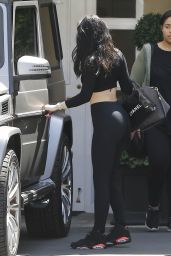 Kylie Jenner Booty in Tights - at Urth Caffe in West Hollywood, May 2015
