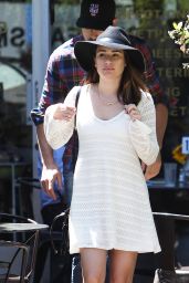 Lea Michele in Mini Dress - Out in West Hollywood, April 2015