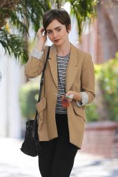 Lily Collins Out in Beverly Hills, May 2015