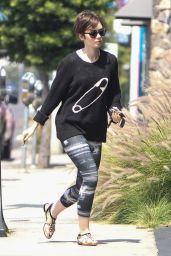 Lily Collins Out in LA, May 2015