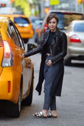 Lily Collins - Out in New York City, May 2015