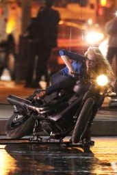 Margot Robbie on the Set of Suicide Squad in Toronto, May 2015