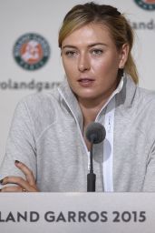 Maria Sharapova - 2015 French Open Media Day at Roland Garros