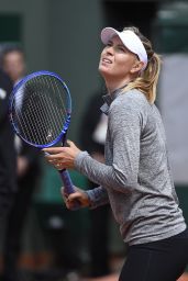 Maria Sharapova - 2015 French Open - Practice Day at Roland Garros