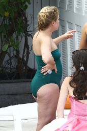Melissa Joan Hart in a Bathing Suit at a Pool in Miami - May 2015