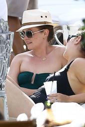 Melissa Joan Hart in a Bathing Suit at a Pool in Miami - May 2015