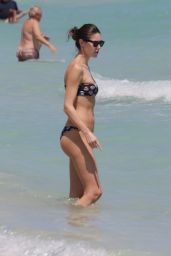 Nadejda Savcova Bikini Pics - at a Beach in Miami, April 2015