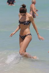 Nadejda Savcova Bikini Pics - at a Beach in Miami, April 2015