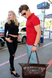 Pixie Lott at the Airport in Nice, France May 2015