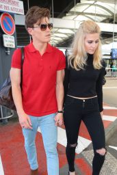 Pixie Lott at the Airport in Nice, France May 2015