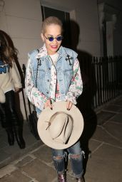 Rita Ora - Leaving a Party at a Friend