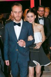 Rooney Mara Night Out Style - Leaving the Bâoli Beach Restaurant in Cannes, May 2015