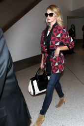 Rosie Huntington-Whiteley - Arriving From a Flight at LAX airport in Los Angeles, May 2015