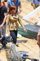 Scarlett Johansson - Captain America: Civil War Set Photos, May 2015