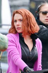 Scarlett Johansson - Filming Scenes For Saturday Night Live in New York