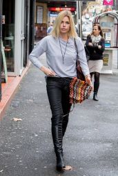 Sophie Monk Street Style - Rainy Day in Sydney, Australia, April 2015