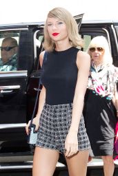 Taylor Swift Shows Off Her Legs in a Pair of Short Shorts - New York City - May 2015