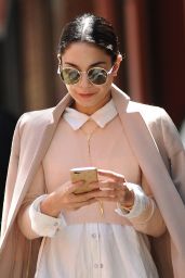 Vanessa Hudgens in Ripped Jeans - Out in Soho, New York City, May 2015