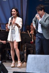 Vanessa Hudgens - #StarsInTheAlley Outdoor Concert Featuring Darren Criss in New York City