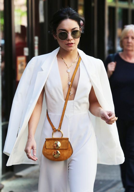 Vanessa Hudgens Street Fashion - Leaving Her Apartment in New York City, May 2015