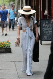 Vanessa Hudgens Style - Outside Her Hotel in NYC, May 2015