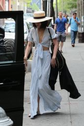 Vanessa Hudgens Style - Outside Her Hotel in NYC, May 2015