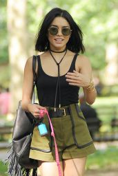 Vanessa Hudgens - Taking Her Dog to a Park in New York CIty, May 2015
