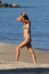 Alessandra Ambrosio in a Bikini - Beach in Rio, June 2015