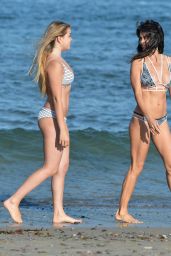 Brooke Burke in a Bikini on a Beach in Malibu, June 2015