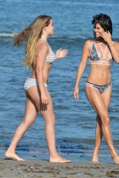 Brooke Burke in a Bikini on a Beach in Malibu, June 2015