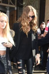Cara Delevingne Style - Leaving a Hotel in London, June 2015