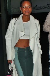 Christina Milian Night Out Style - Outside Mr. Chow and Hooray Henry