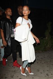 Christina Milian Night Out Style - Outside Mr. Chow and Hooray Henry