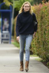 Diane Kruger in Jeans - Out in West Hollywood, June 2015