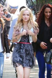 Dove Cameron - On the set of Shawn Mendes Music Video 