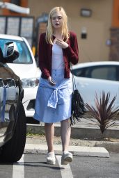 Elle Fanning Street Style - Los Angeles, June 2015