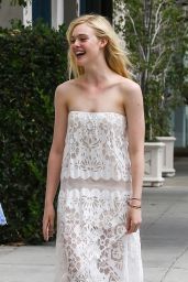 Elle Fanning Style - Out in Beverly Hills, June 2015