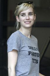 Emma Roberts Leggy in Shorts - New Orleans, June 2015