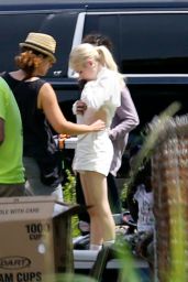 Emma Roberts on the Set of 