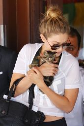Gigi Hadid at Il Pastaio in Beverly Hills, June 2015