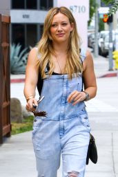 Hilary Duff in Jumpsuits Jeans - Out in Beverly Hills, June 2015