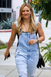 Hilary Duff in Jumpsuits Jeans - Out in Beverly Hills, June 2015
