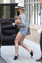 Jennifer Lawrence Leggy in Jeans Shorts - Out in New York City, June 2015