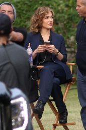 Jennifer Lopez - On set of 