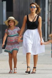 Jessica Alba - Out With Her Family in New York City, June 2015
